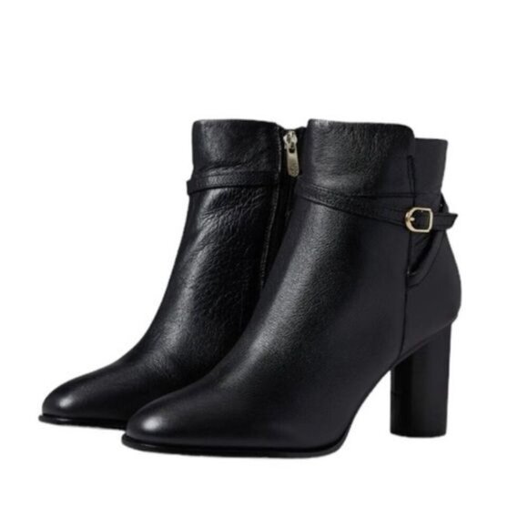 NWT Draper James Leather Tegan Boot Black Size 10 - Picture 15 of 15